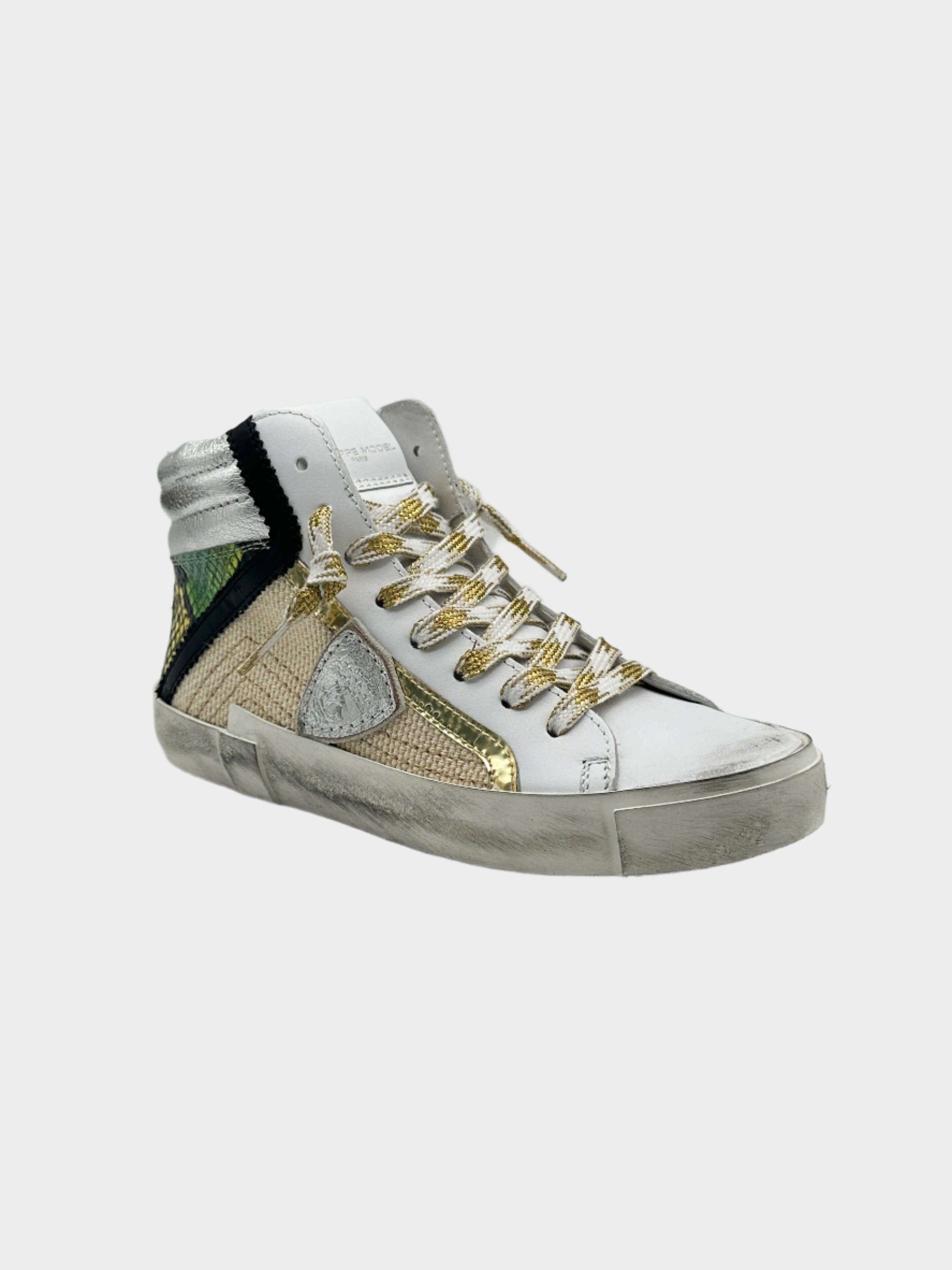 PRSX High W Animal Beige And Green High Sneakers