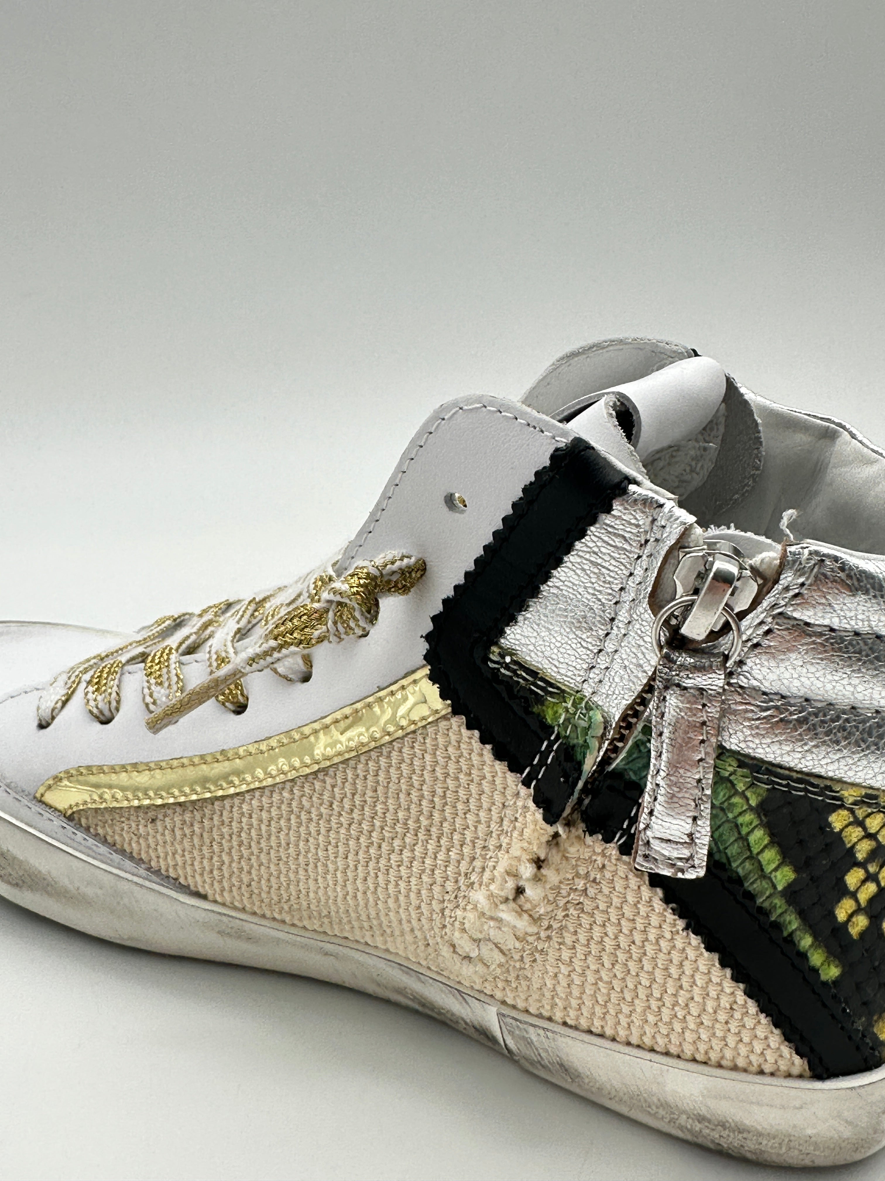 PRSX High W Animal Beige And Green High Sneakers