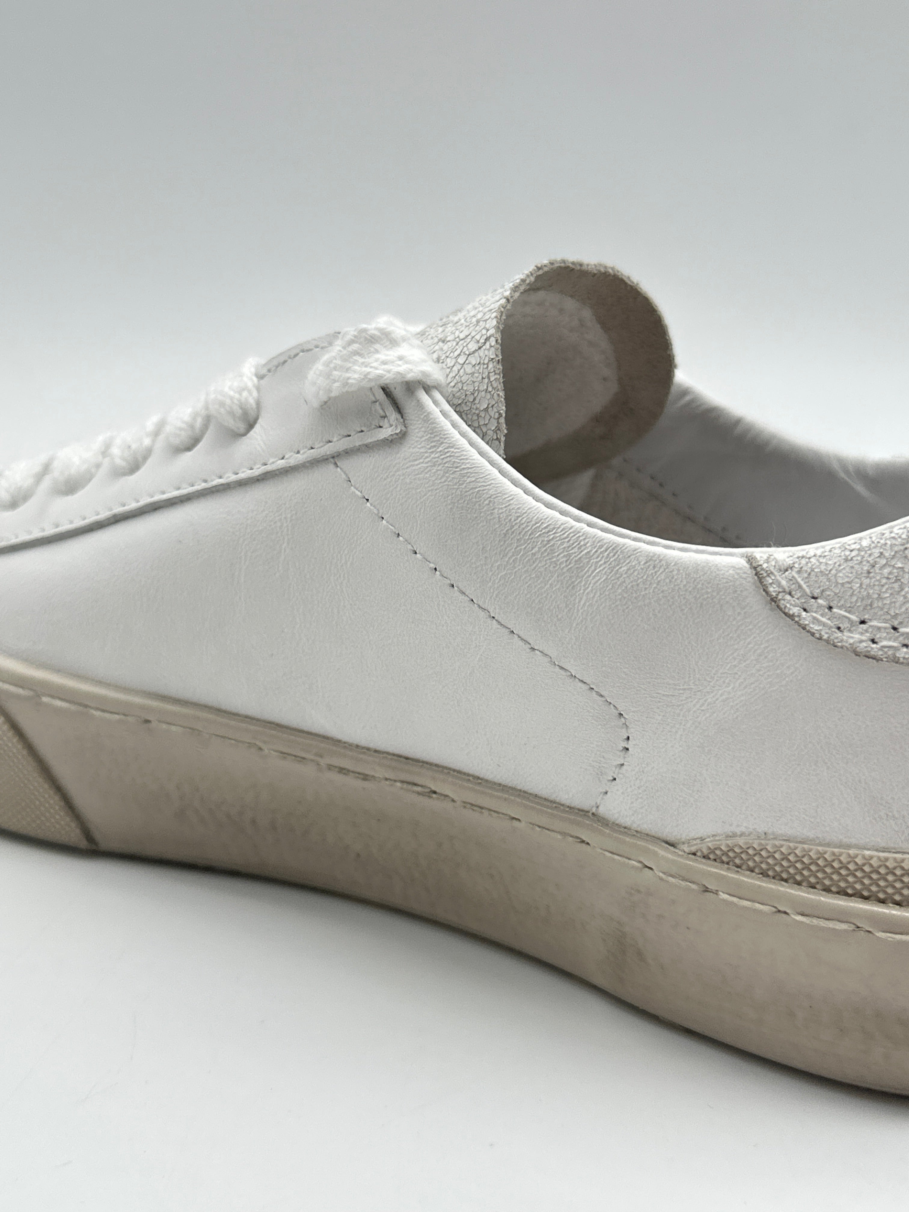 Sneakers Hill Low Used White In Pelle Bianca