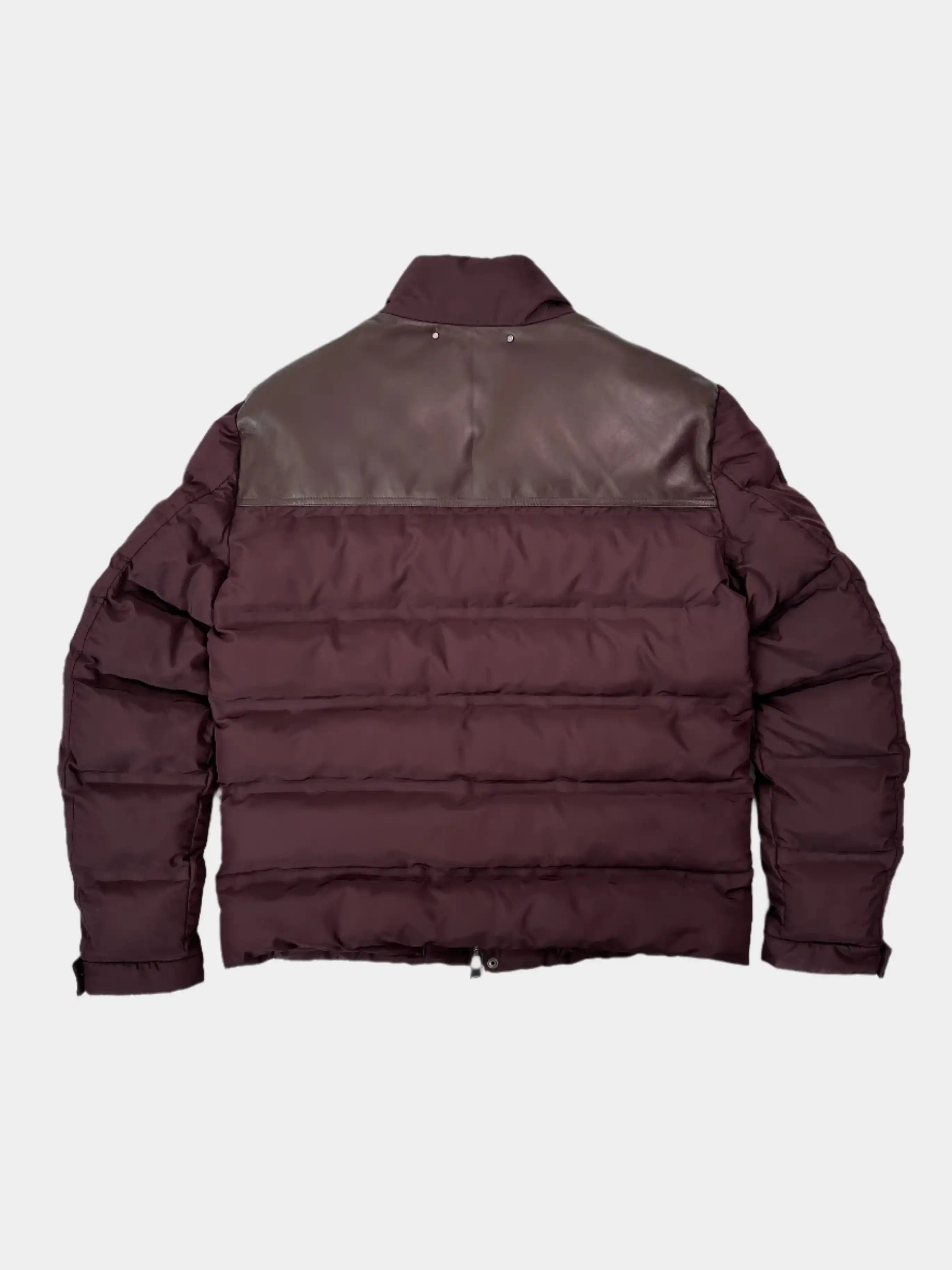 Piumino Con Inserti In Pelle
