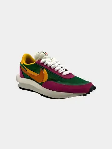 sacai LDWaffle, nike sacai verde fucsia, sneakers sacai x LDWaffle, LDWaffle Pine Green, scarpe sacai uomo donna, edizione limitata nike