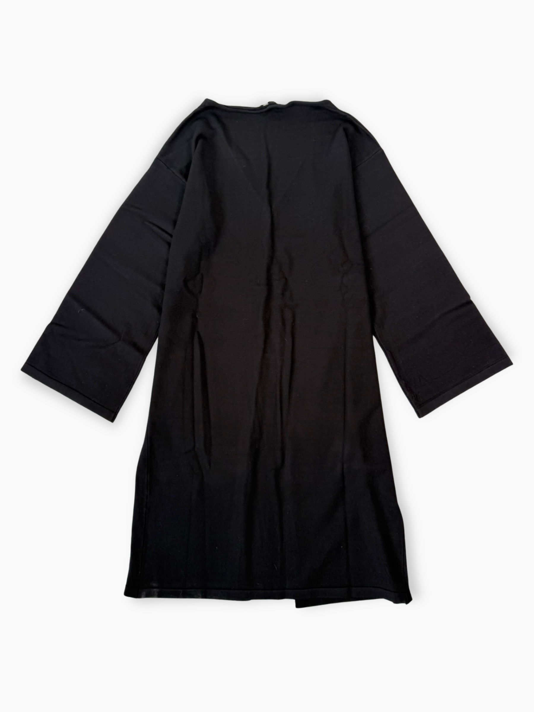 Cardigan lungo Hinnominate nero in viscosa con scollo a V e maniche ampie