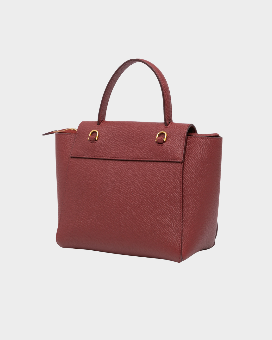 Borsa Céline In Pelle Bordeaux Con Tracolla E Manico
