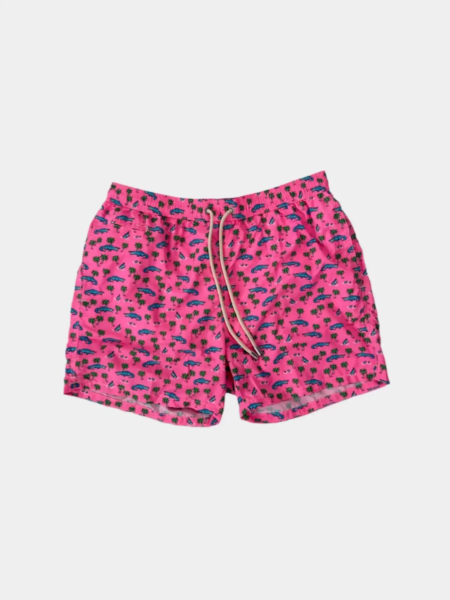 Costume da bagno Saint Barth Lighting Crocodile Game Fluo - vista frontale