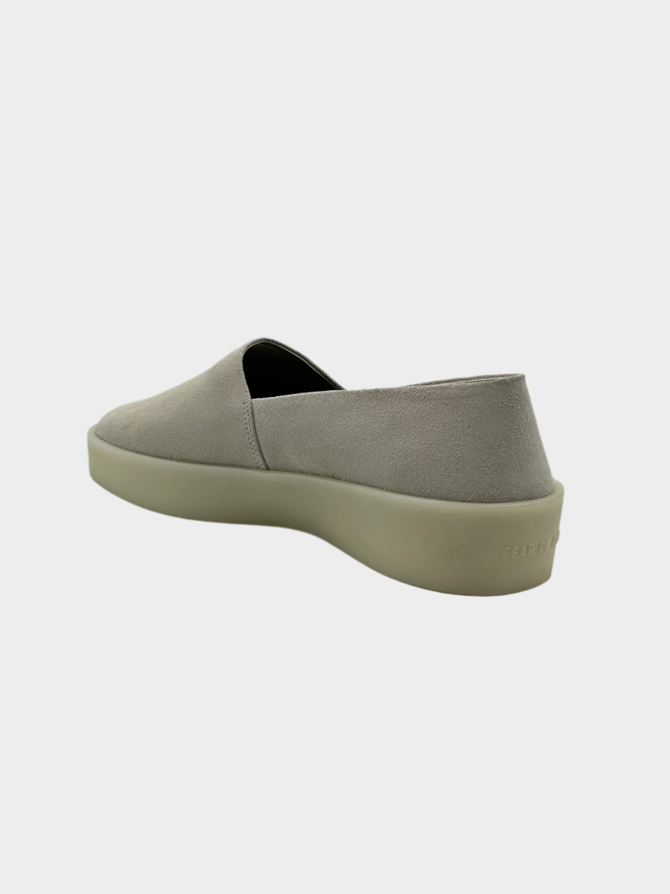 Espadrillas Beige In Suede Con Suola In Gomma