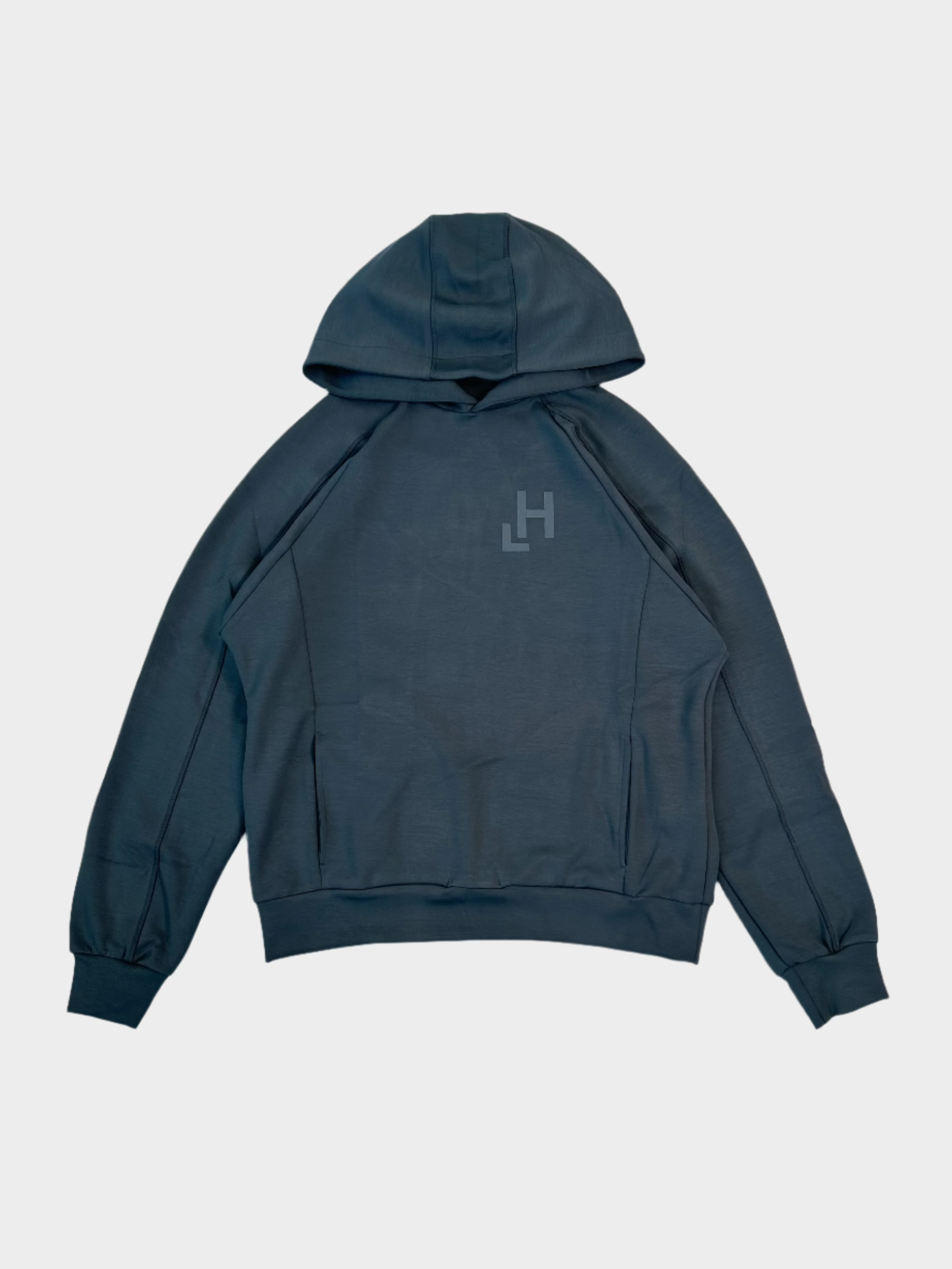felpa color ferro, felpa cappuccio Hinnominate, felpa con logo stampato, streetwear Hinnominate, felpa modal poliestere