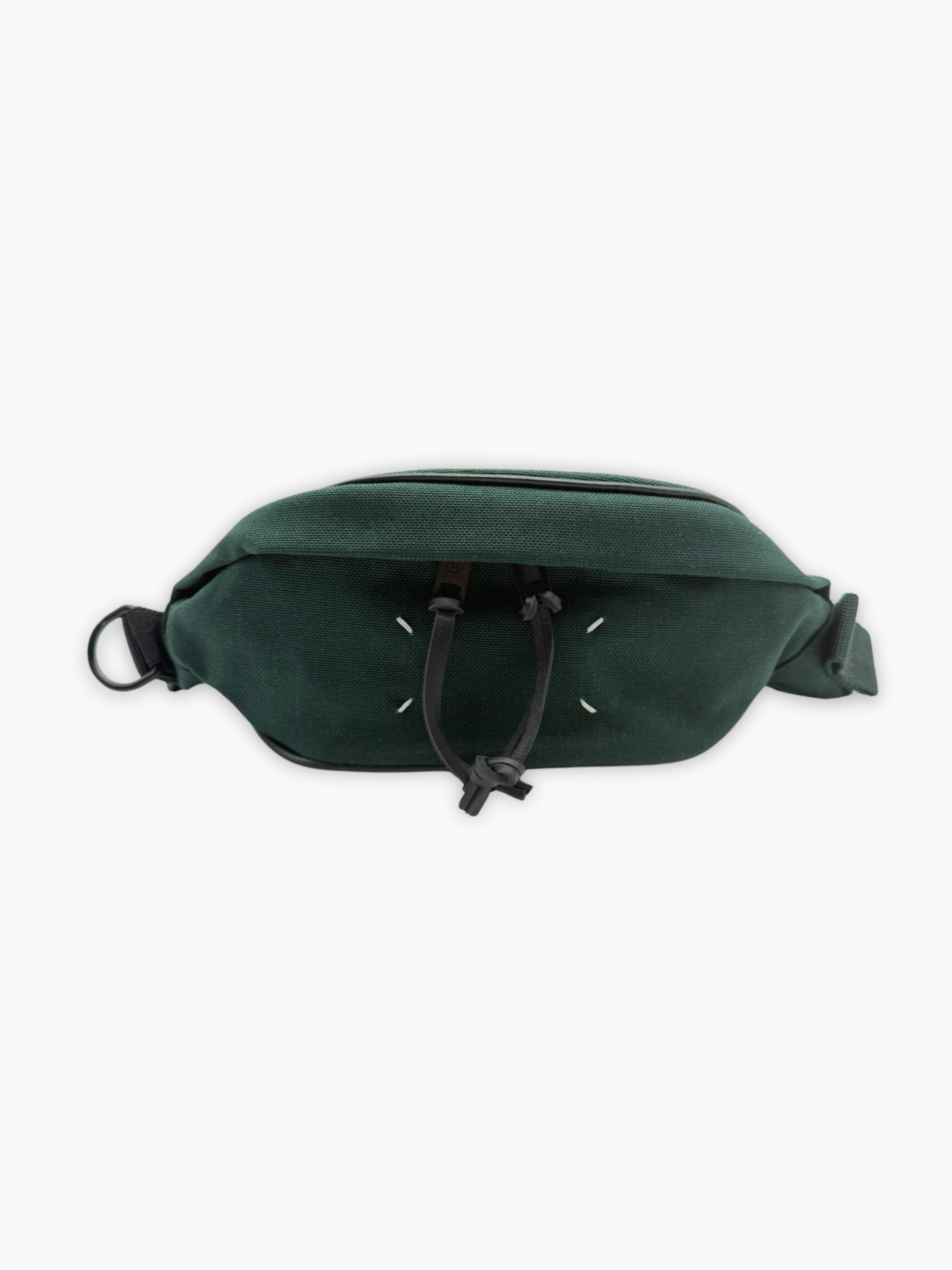 Marsupio verde Maison Margiela in canvas con vista frontale