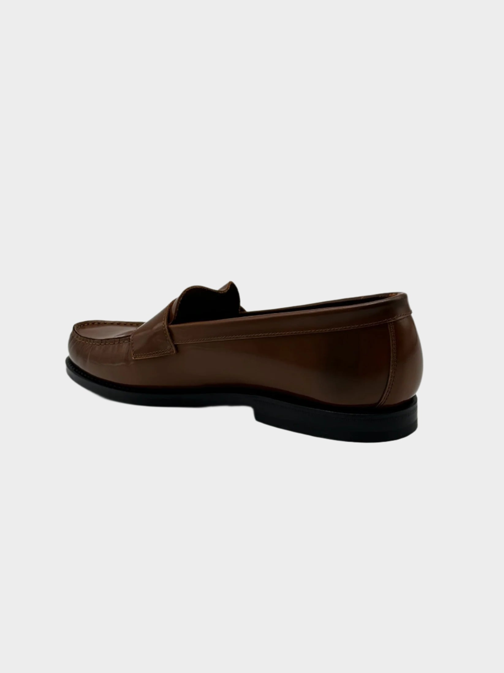Penny Loafer In Pelle Lucida Colore Vicunia