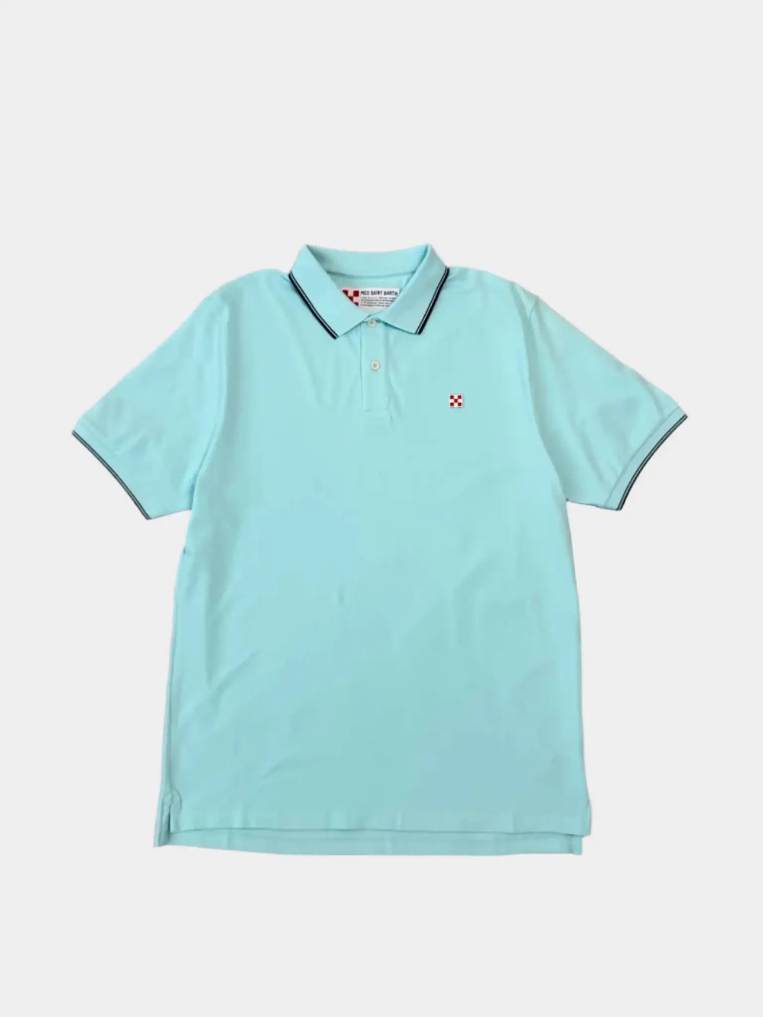 polo verde acqua uomo, polo MC2 Saint Barth, polo cotone piqué, polo Beverly Hills, polo estiva elegante