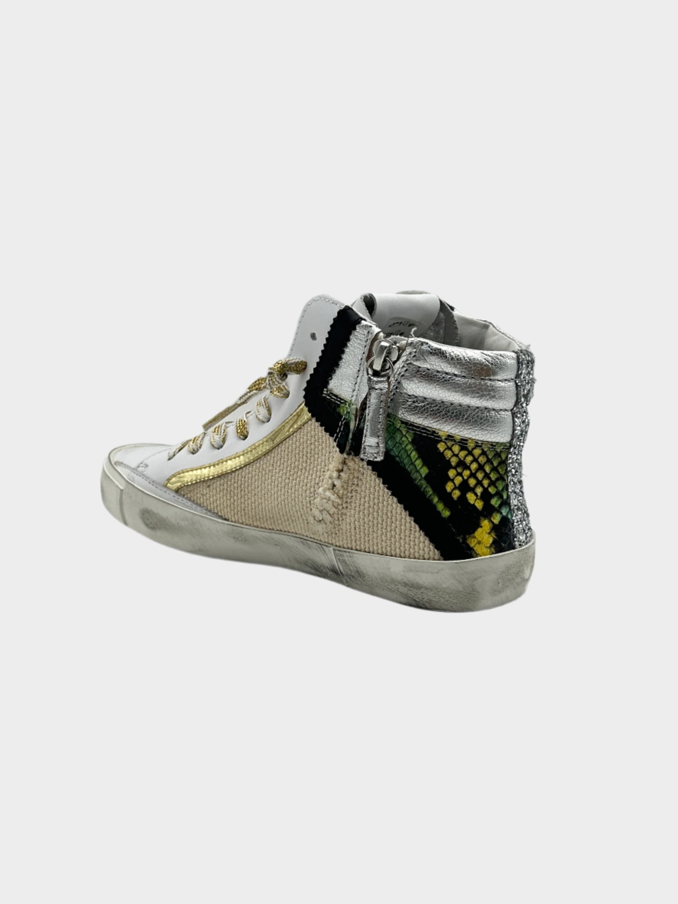 PRSX High W Animal Beige And Green High Sneakers