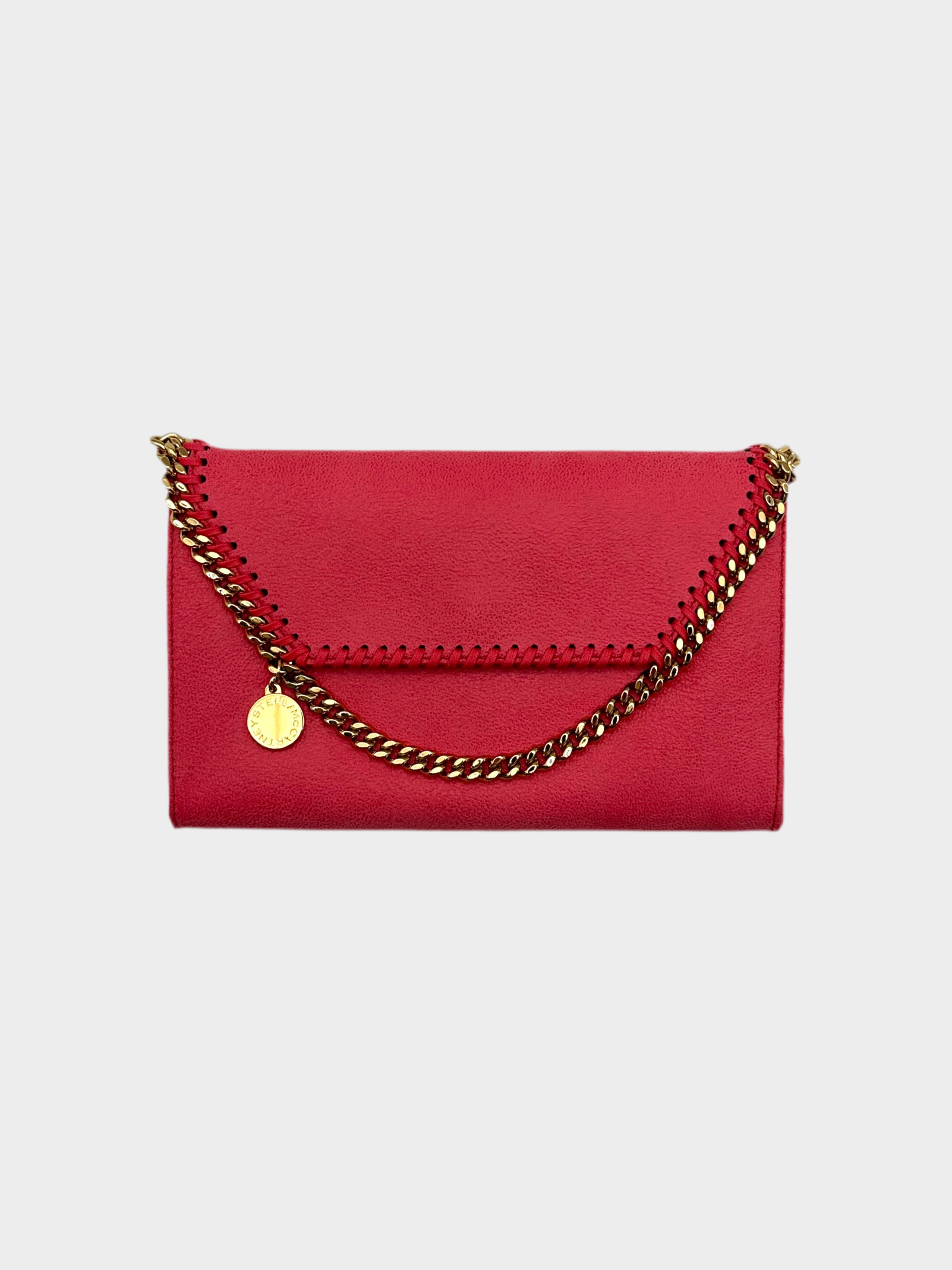 Falabella Wallet Bag rosa Stella McCartney con catena oro