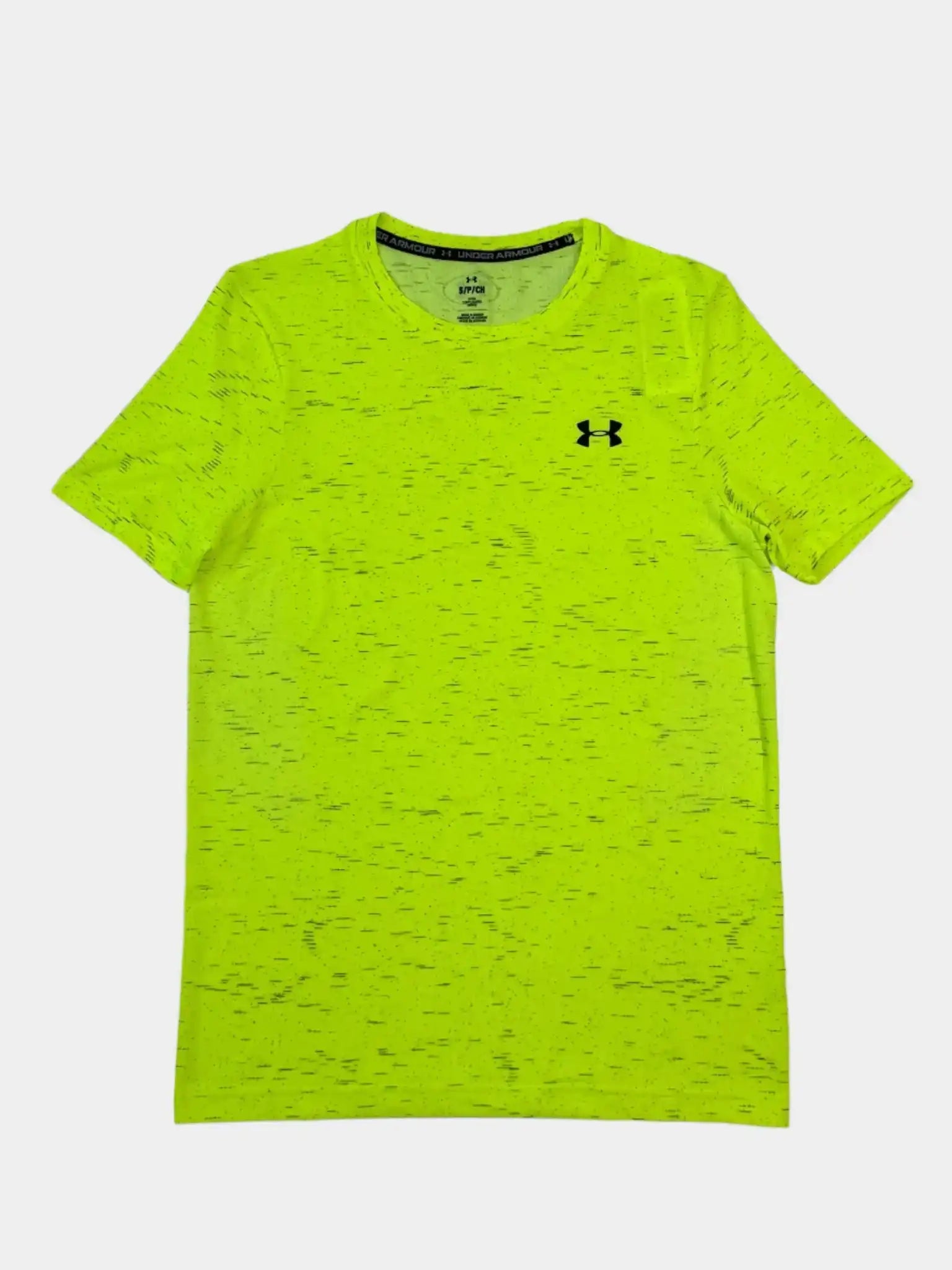 T-shirt tecnica Under Armour Vanish Seamless gialla fronte