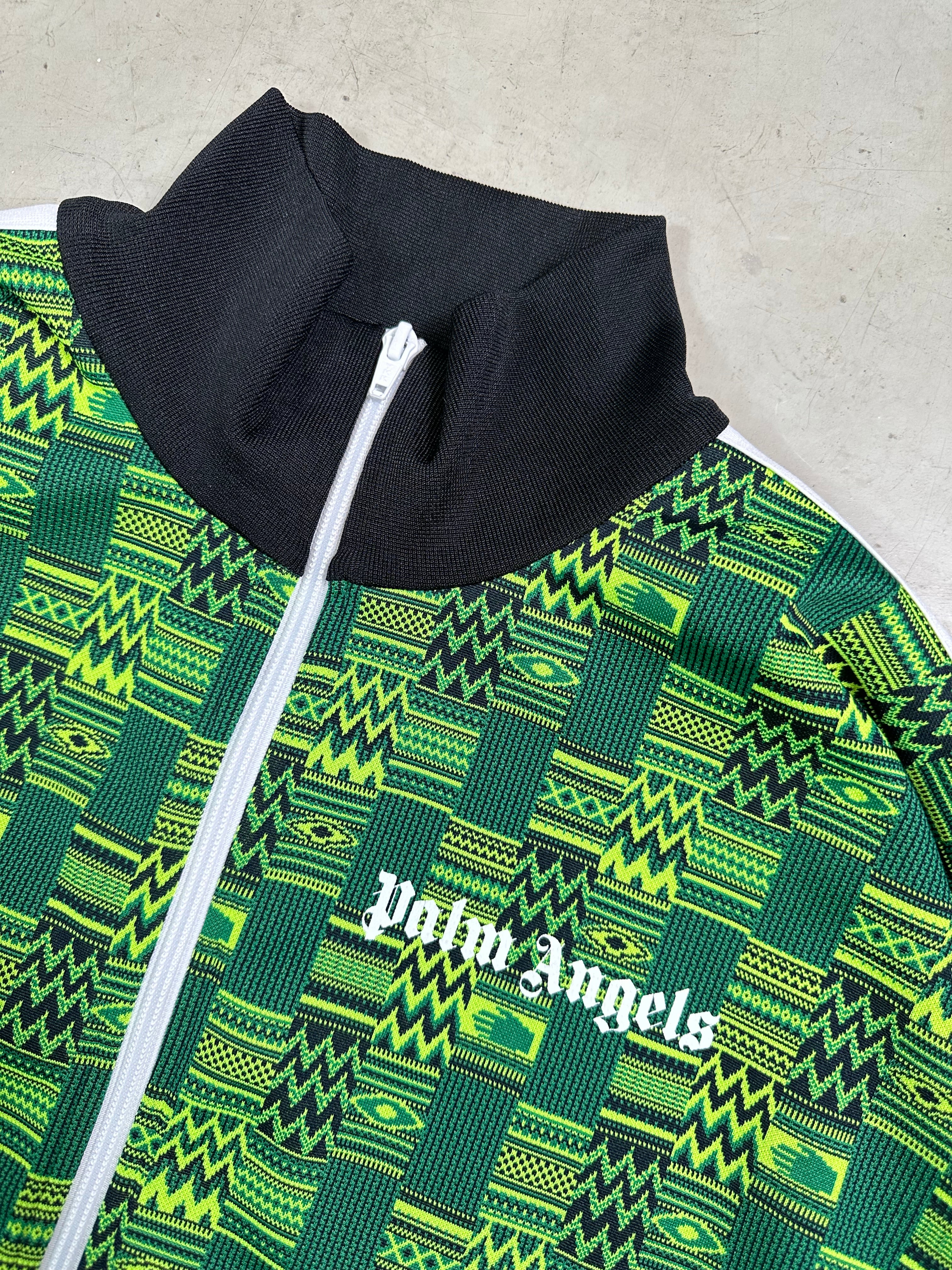 Geometric Jacquard Track Jacket