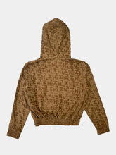 Brown Zip-Up Terry Hoodie -  | dBlank