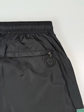 Black Sweatpants With Petrol Green Diagonal Stripes -  | dBlank