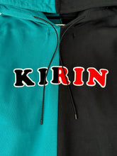 Two-Tone Petrol Green and Black Hoodie -  | dBlank