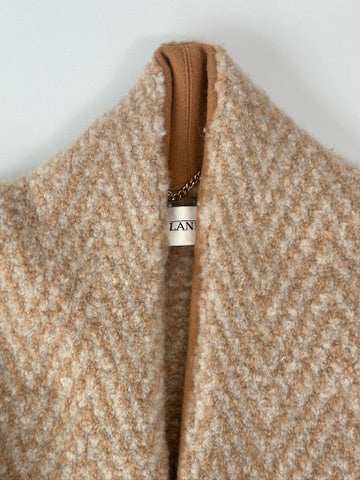 Cappotto Cammello Chevron