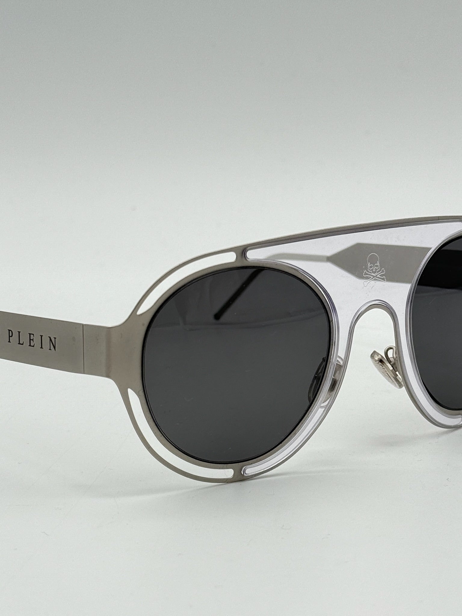 Silver Glasses With Transparent Frame