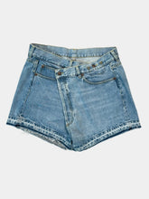 Asymmetrical Denim Shorts -  | dBlank