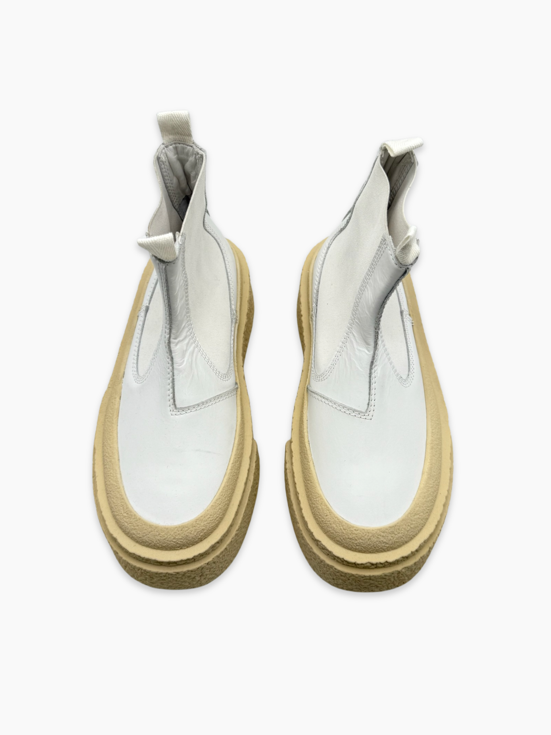 White Chelsea Boots