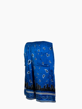 Shorts Blu Paisley Skyline - Blu | Qlhype