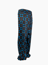 Pantaloni Geometrici Marroni Azzurri - Multicolore | Qlhype