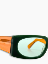 Occhiali Verde Con Aste Arancioni -  | dBlank