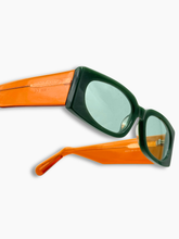 Occhiali Verde Con Aste Arancioni -  | dBlank