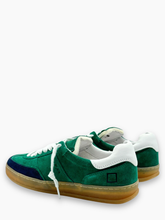 Sneakers Sporty Verde E Blu In Camoscio - Verde | dBlank
