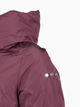 Burgundy padded coat  -  | Qlhype
