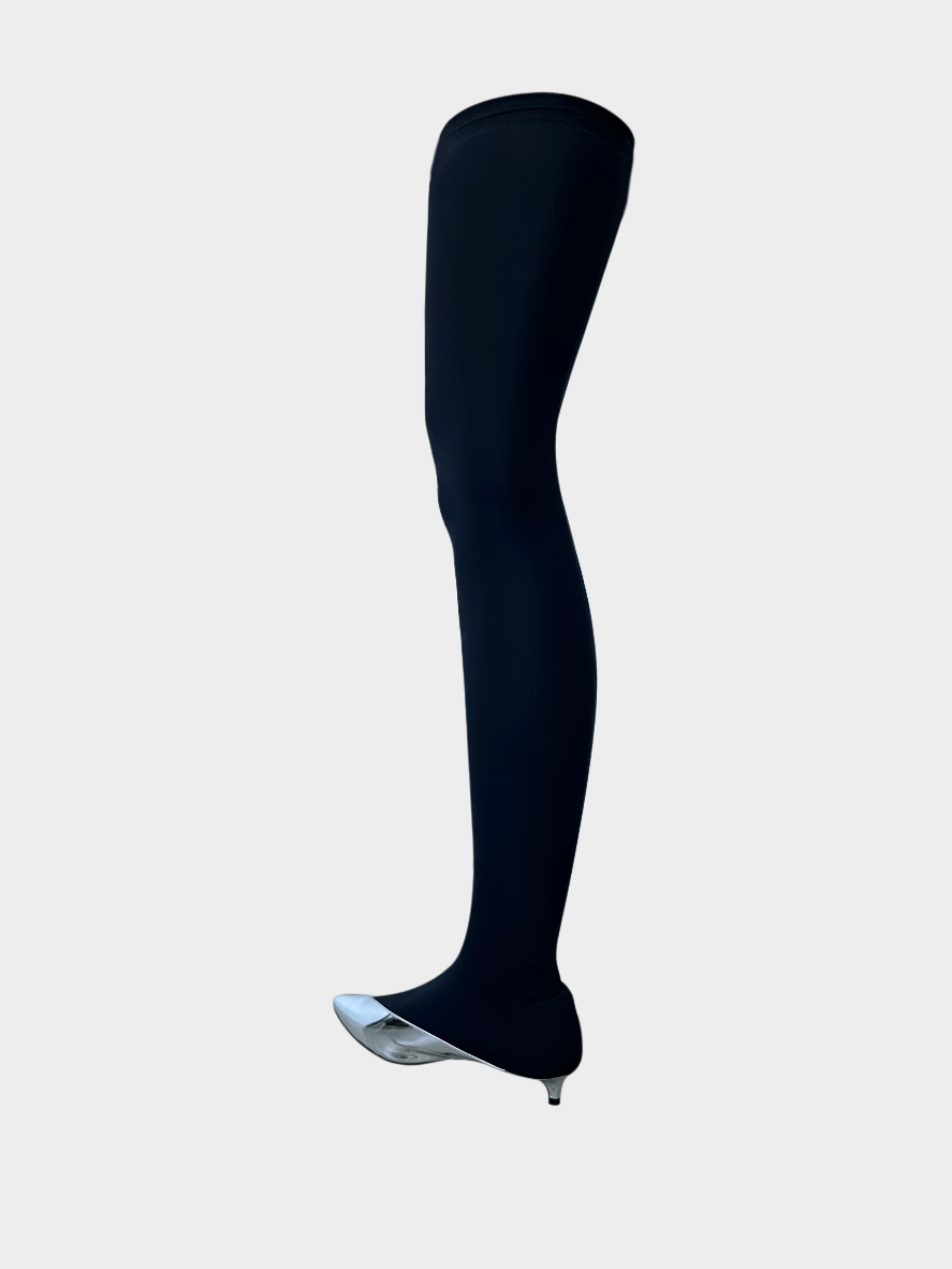 Show Over The Knee Boots With Mirror Toe