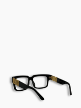 Occhiali Neri Con Medusa Oro -  | Qlhype