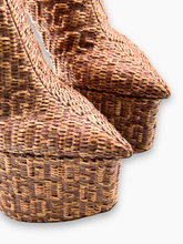 Stivali Pole Monogram Rafia Boots - Marrone | Qlhype