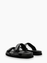 Sandali Neri Con Doppia Fascia - Nero | Qlhype