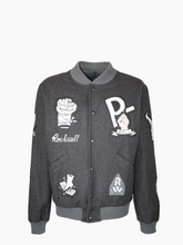 Giacca Varsity Rockwell by Parra Grigio Scuro -  | Qlhype