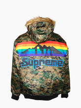 Giacca Camouflage con Cappuccio e Dettagli Multicolor -  | Qlhype