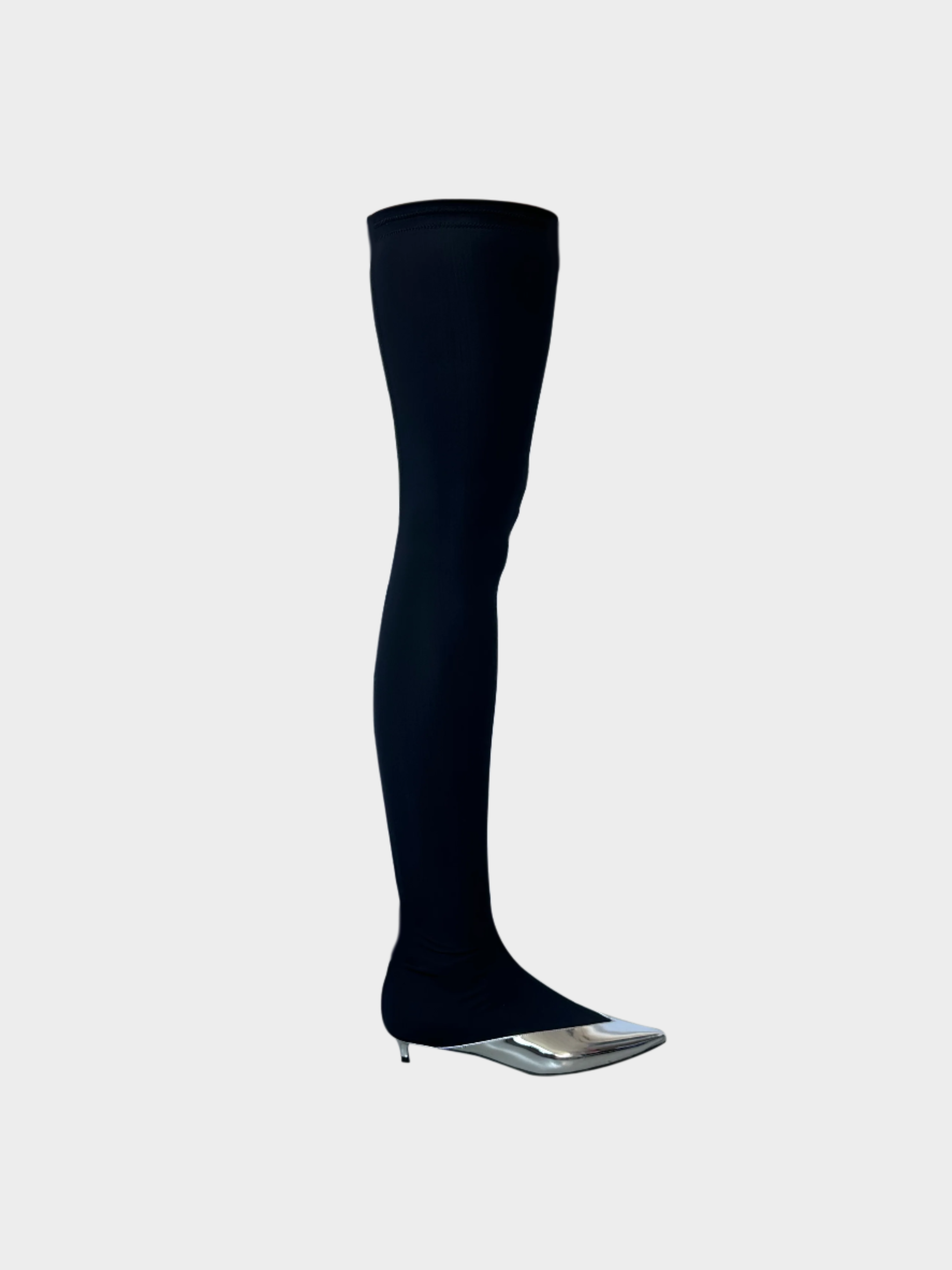Show Over The Knee Boots With Mirror Toe