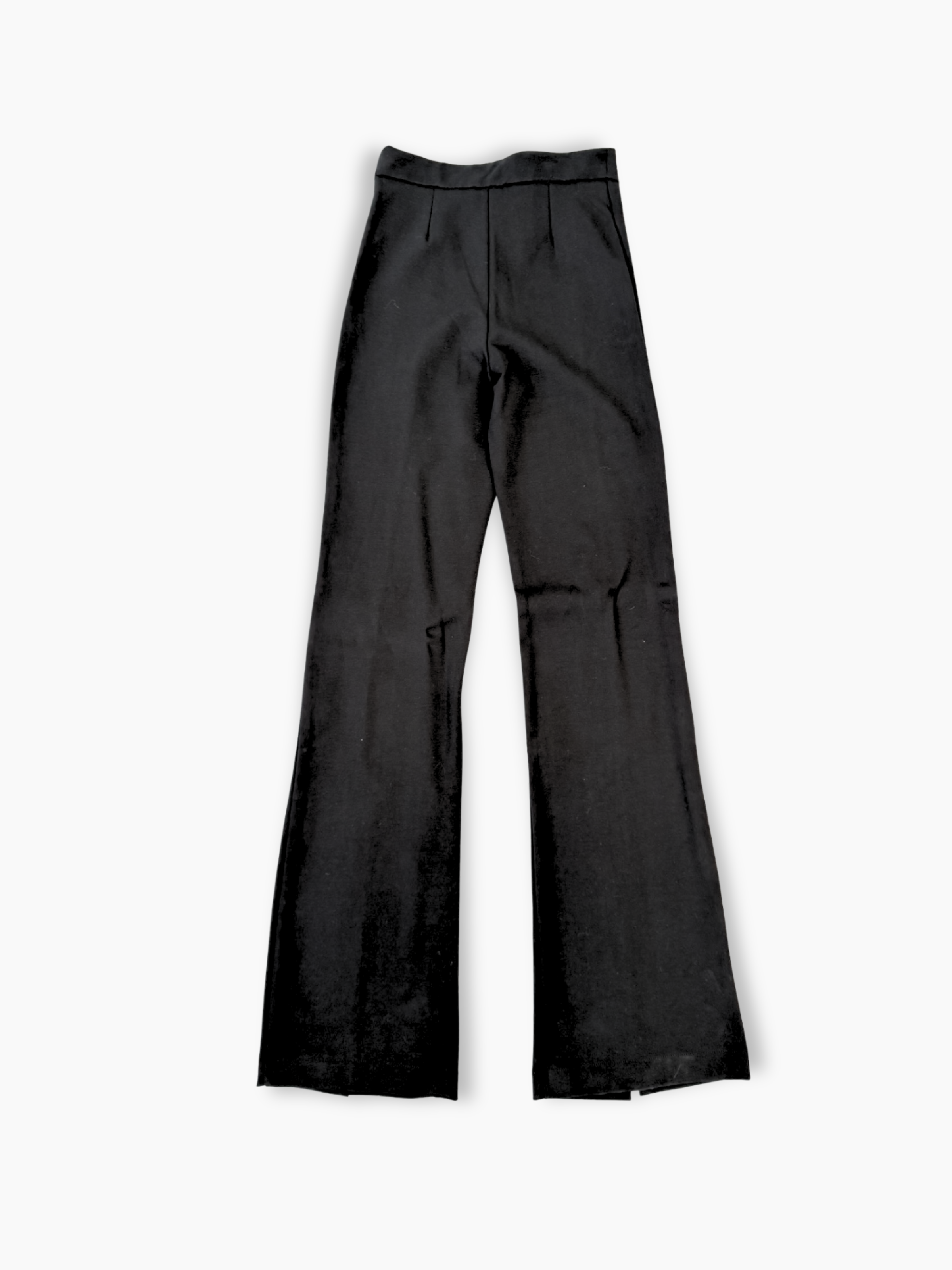 Pantaloni Neri Con Spacchi