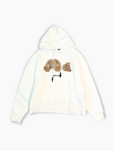White Sweatshirt With Teddy Bear -  | dBlank