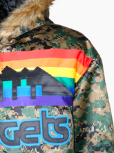 Giacca Camouflage con Cappuccio e Dettagli Multicolor -  | Qlhype