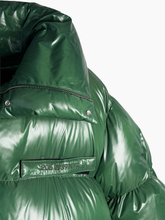 Piumino Verde Lucido Oversize - Verde | Qlhype