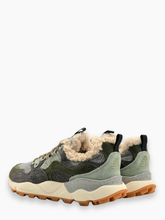 Sneakers Yamano Herringbone Fabric Shearling - Grigio | Qlhype