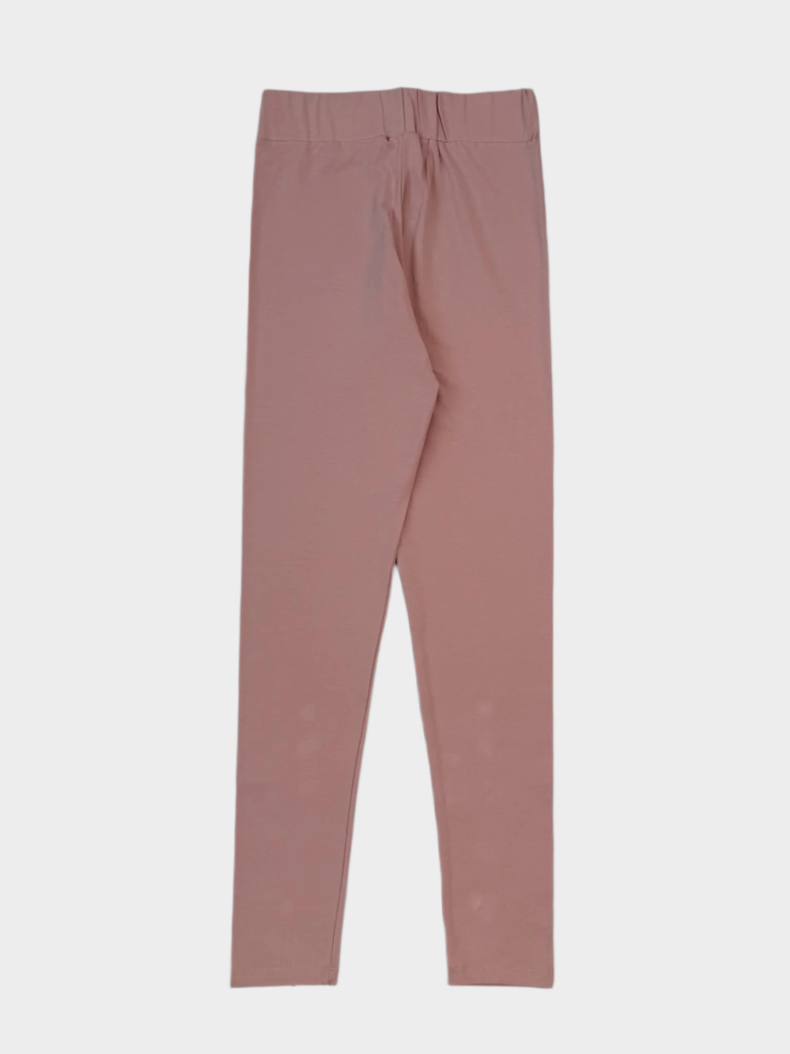Pink High-Waisted Bi-Elastic Leggings With Print