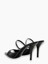 Sandali Neri Verniciati Con Tacco - Nero | Qlhype