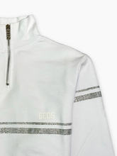 Felpa Bliss Half Zip - Bianco | Qlhype