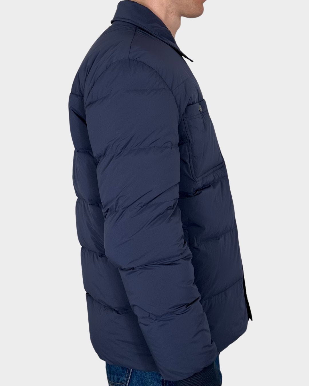 Man Blue Down Jacket