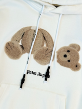 White Sweatshirt With Teddy Bear -  | dBlank