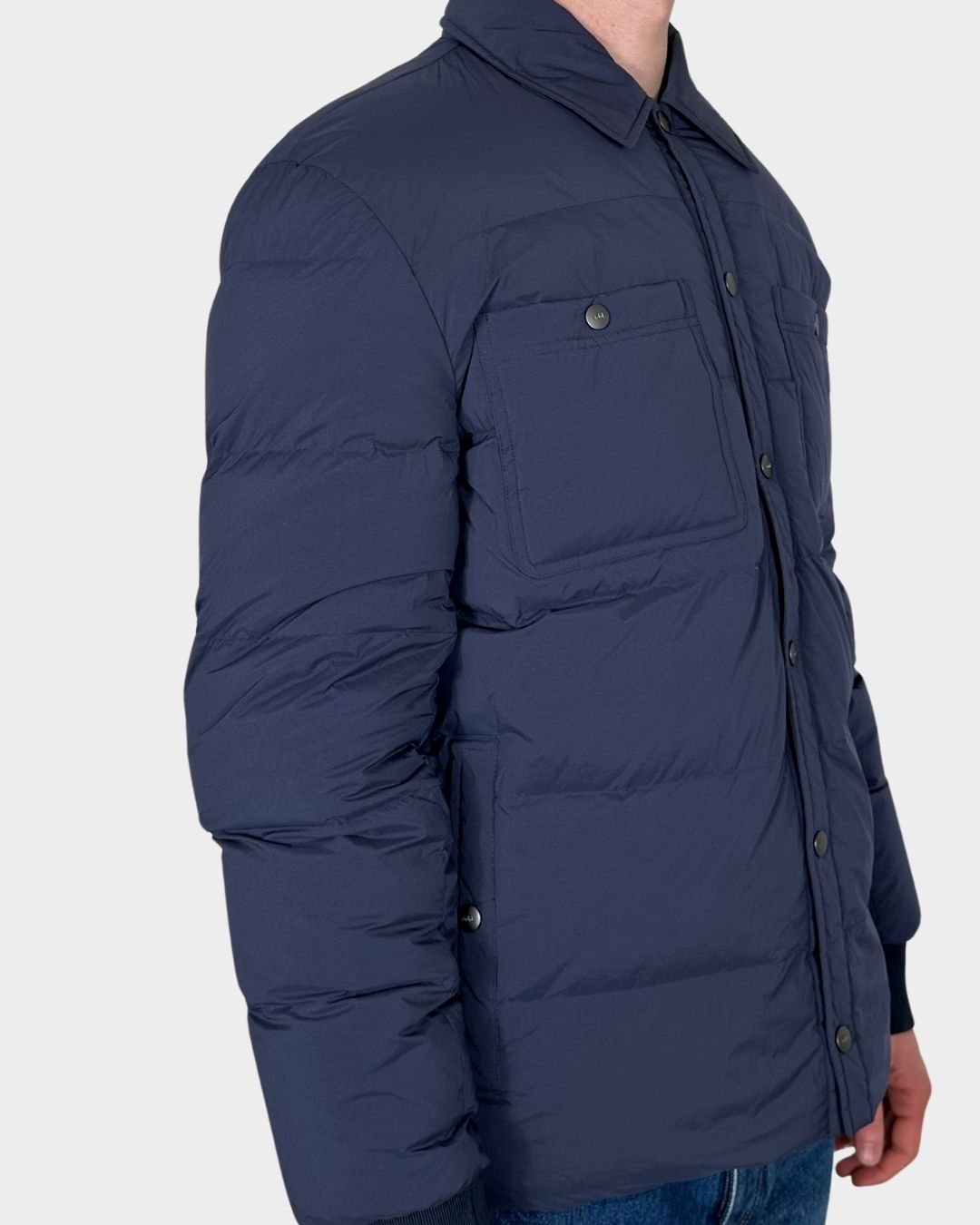 Man Blue Down Jacket