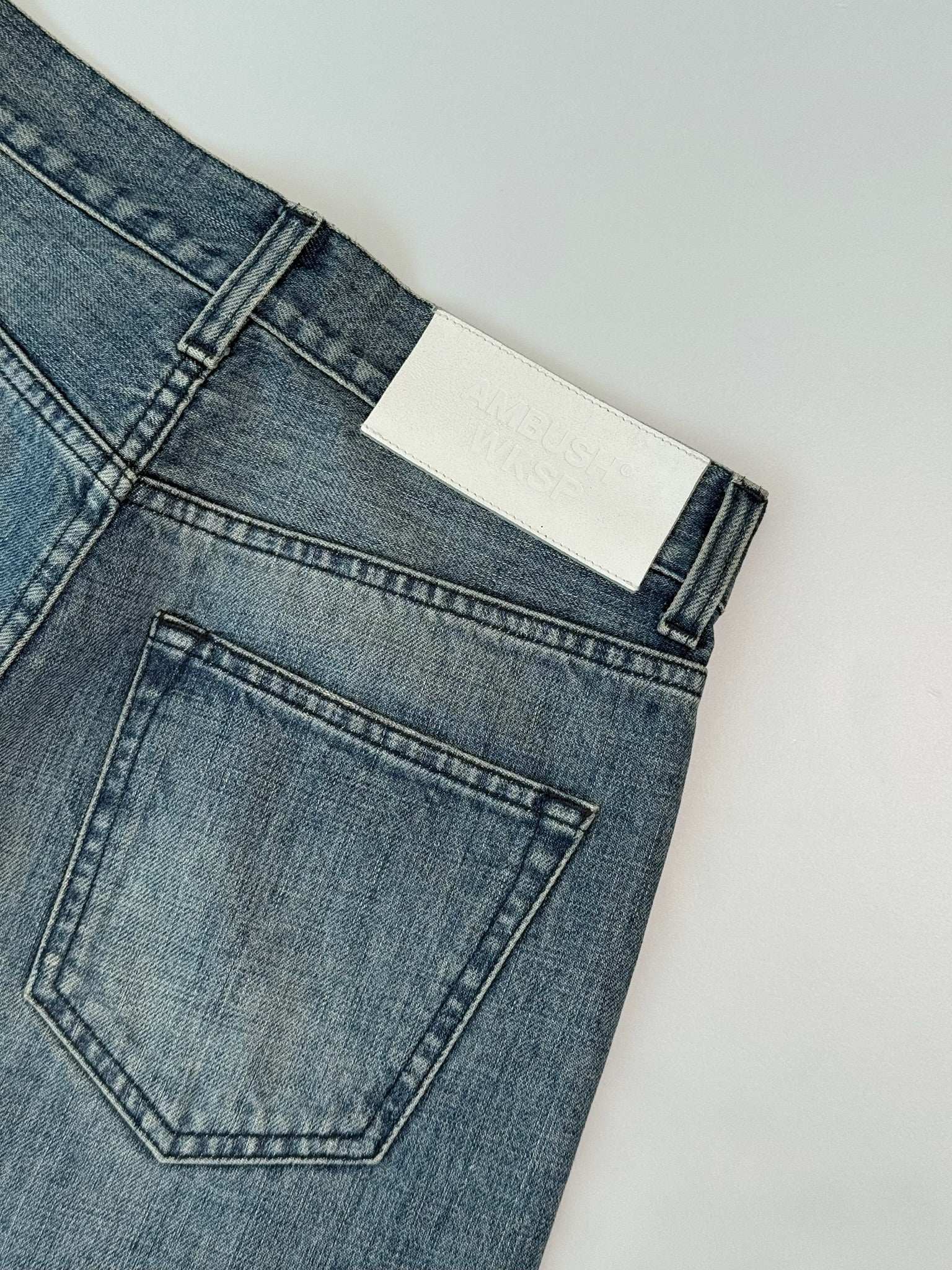 High-Waisted Straight Jeans