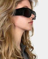 Dark Rectangular Sunglasses -  | dBlank